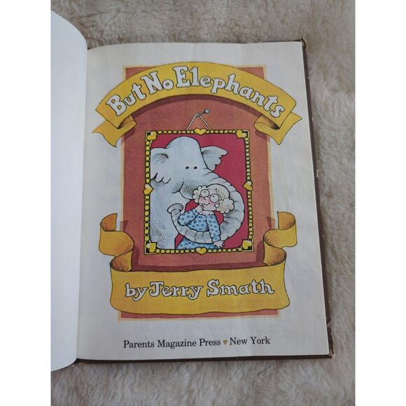 But No Elephants by JERRY SMATH RARE 1979 Vintage Parents' Magazine Press HC - Picture 3 of 5